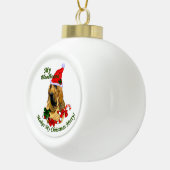 ブラッドハウンドメリークリスマス セラミックボールオーナメント (右)