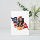 ブラッドハウンド国旗 ポストカード (スタンド正面)