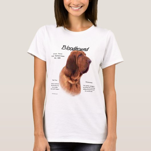 ブラッドハウンド履歴デザイン Tシャツ (正面)