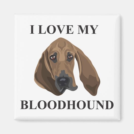 ブラッドハウンド愛 マグネット (正面)