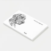 ブラッドハウンド抽象芸術アートドッグ名 ポストイット (アングル)