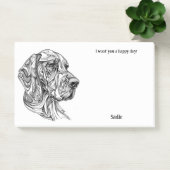 ブラッドハウンド抽象芸術アートドッグ名 ポストイット (オフィス)