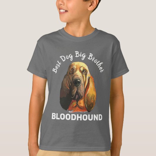 ブラッドハウンド最高のの兄のTシャツ Tシャツ (正面)