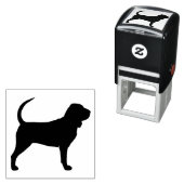 ブラッドハウンド犬の毛のシルエット セルフインキングスタンプ (インサイチュ)