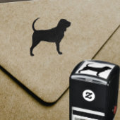 ブラッドハウンド犬の毛のシルエット セルフインキングスタンプ
