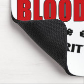 ブラッドハウンド犬の警備 マウスパッド (コーナー)