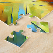 ブラッドハウンド犬アクリルアートプリント犬の恋人ギフト ジグソーパズル (側面)