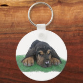 ブラッドハウンド犬 キーホルダー (正面)