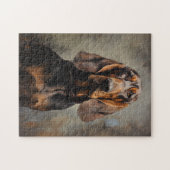 ブラッドハウンド犬 ジグソーパズル (横)