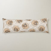 ブラッドハウンド絵を描の赤い可愛い香りハウンドドッグアート ボディピロー (裏面)