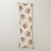 ブラッドハウンド絵を描の赤い可愛い香りハウンドドッグアート ボディピロー (正面縦)