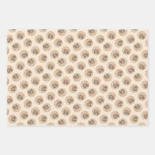 ブラッドハウンド絵を描の赤い可愛い香りハウンドドッグアート ラッピングペーパーシート (正面)