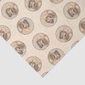 ブラッドハウンド絵を描の赤い可愛い香りハウンドドッグアート 薄葉紙 (詳細)