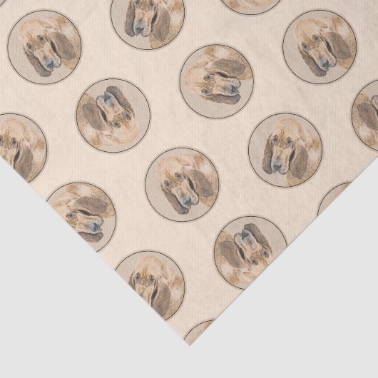 ブラッドハウンド絵を描の赤い可愛い香りハウンドドッグアート 薄葉紙 (詳細)