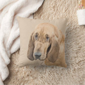 ブラッドハウンド絵画ズ – かわいいオリジナルドッグアート クッション (ブランケット)