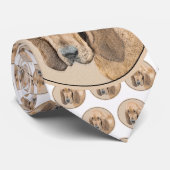 ブラッドハウンド絵画ズ – かわいいオリジナルドッグアート ネクタイ (ロール)