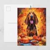 ブラッドハウンド オータム サンクスギビング ポストカード (正面/裏面)