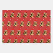 ブラッドハウンド・クリスマス ラッピングペーパーシート (正面)