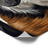 ブラッドハウンド – ドッグアートプリント ポスター (角)