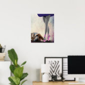 ブラッドハウンド&バレエダンサー ポスター (ホームオフィス)