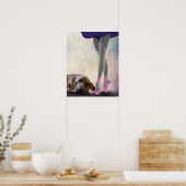 ブラッドハウンド&バレエダンサー ポスター (キッチン)