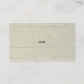 ブラッドハウンド 名刺 (裏面)