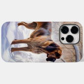 ブラッドハウンド 雪を降らせて クリスマス Case-Mate iPhoneケース (裏面 (横))