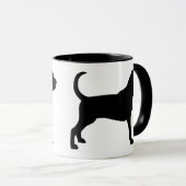 ブラッドハウンド(黒) マグカップ (正面右)
