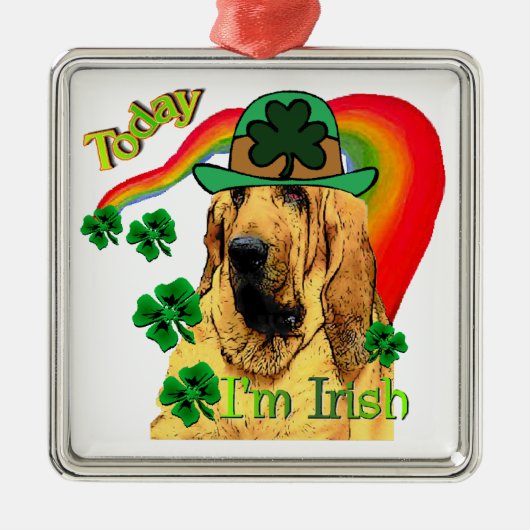 ブラッドハウンドst patricks メタルオーナメント (正面)