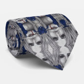 ブラッドバラヴァンパイア女性ゴシックホラーファンタジーアート ネクタイ (ロール)