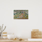 ブラッドフォードテーブルカーペット、農村のシーンの詳細 ポスター (キッチン)