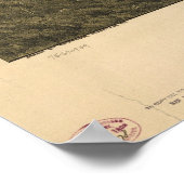 ブラッドフォードペンシルバニア1995アンティークパノラママップ ポスター (角)