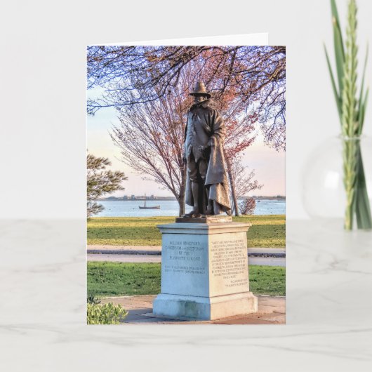 ブラッドフォード州知事とメイフラワーIIシャループ カード (正面)