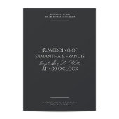 ブラッドフモダンォード写真とタイポグラフィ結婚ズ 招待状