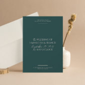 ブラッドフモダンォード写真とタイポグラフィ結婚ズ 招待状