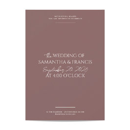 ブラッドフモダンォード写真とタイポグラフィ結婚ズ 招待状