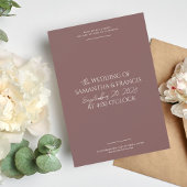 ブラッドフモダンォード写真とタイポグラフィ結婚ズ 招待状