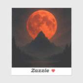 ブラッドムーンオーバーマウンテンステッカー シール (シート)