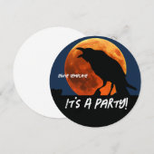 ブラッドムーンハロウィーンレイヴン 招待状 (正面/裏面)