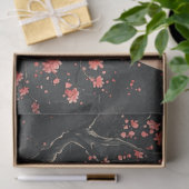 ブラッドムーン桜墨流し（2） 薄葉紙 (ギフト)