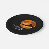 ブラッドムーン&キャットシルエットハローウィンパーティ ペーパープレート (アングル)