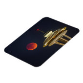 ブラッドムーン |シアトル宇宙針 マグネット (左側)