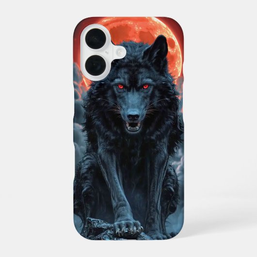 ブラッドムーン iPhone 16ケース (裏面)