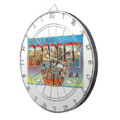 ブラッドリーのビーチのニュージャージーNJのヴィンテージの古い郵便はがき ダーツボード (正面右)