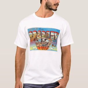 ブラッドリーのビーチのニュージャージーNJのヴィンテージの古い郵便は Tシャツ