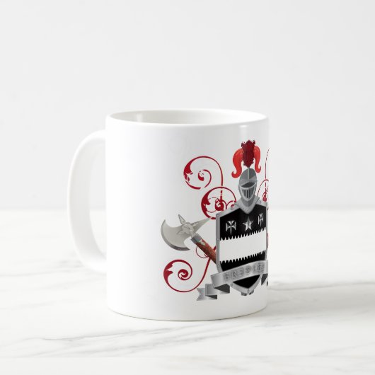 ブラッドリーの家紋のコートの腕 コーヒーマグカップ (正面左)