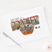 ブラッドリービーチニュージャージーからの挨拶 長方形シール (封筒)