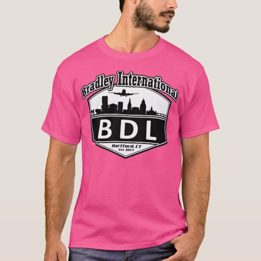 ブラッドリー国際的空港コード Tシャツ (正面)