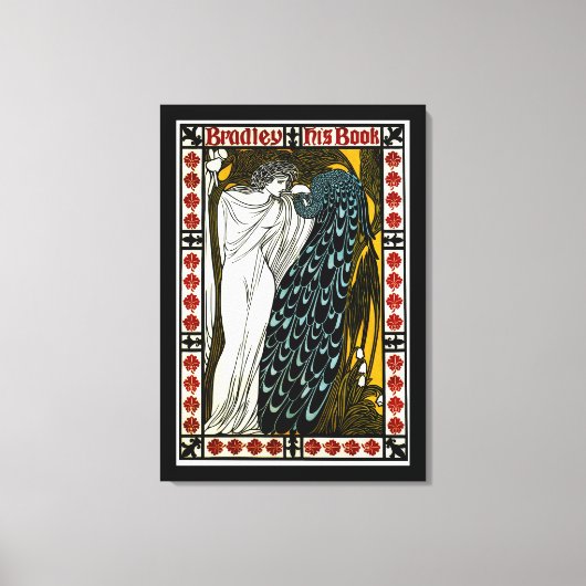 ブラッドリー：彼の著書 キャンバスプリント (正面)