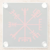 ブラッドレッドヴィーサー(バイキングコンパス) ガラスコースター (裏面)